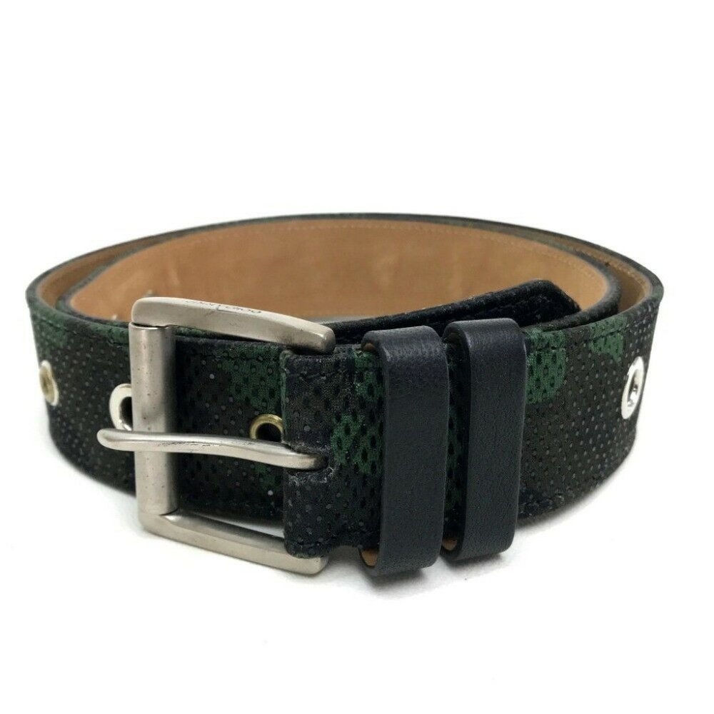 JIMMY CHOO Belt Canvas Green